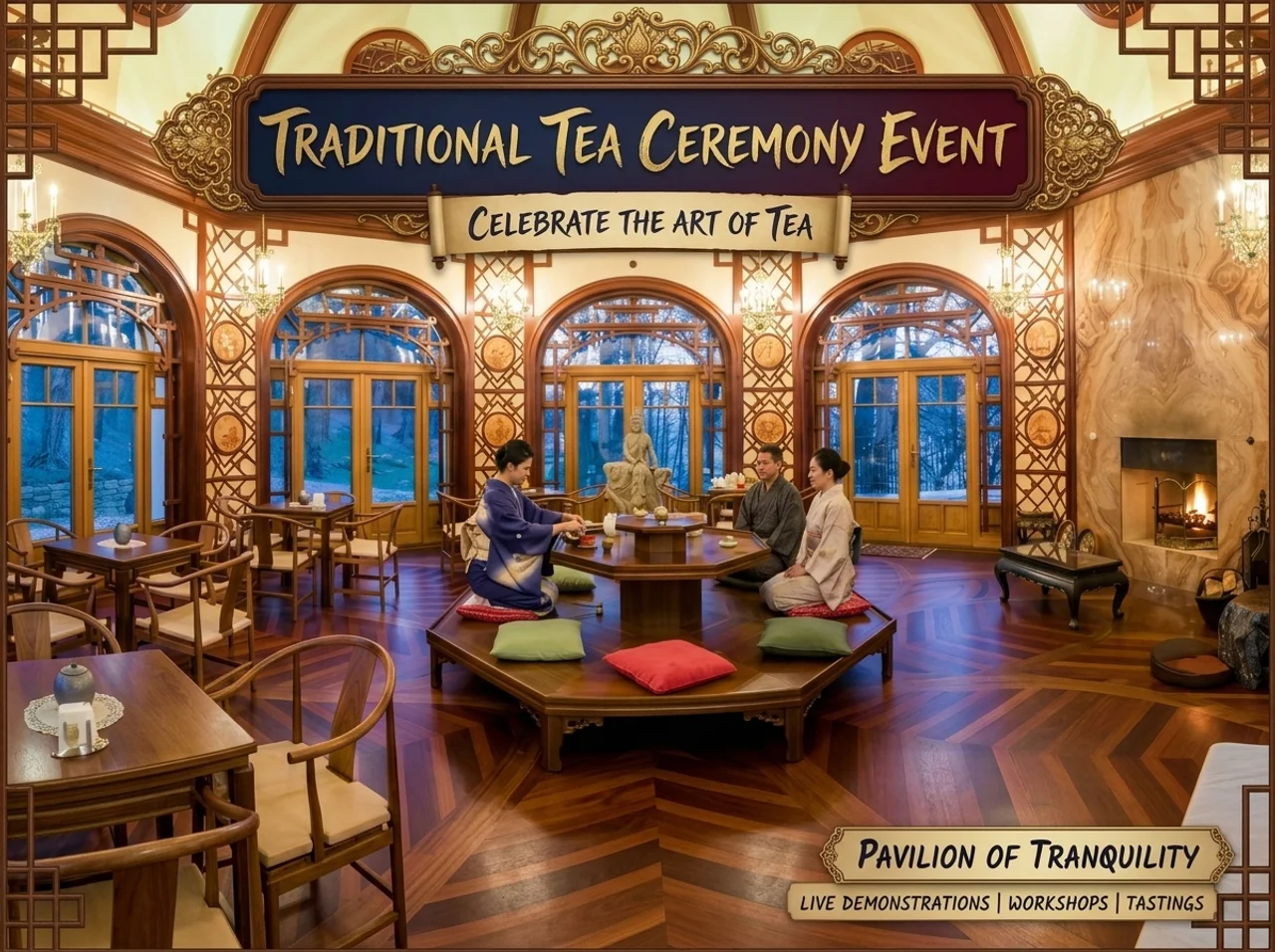 Teezeremonie Schloss Thalheim — japanische Cha-no-Yu-Tradition